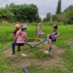 Spaß auf dem Karussell